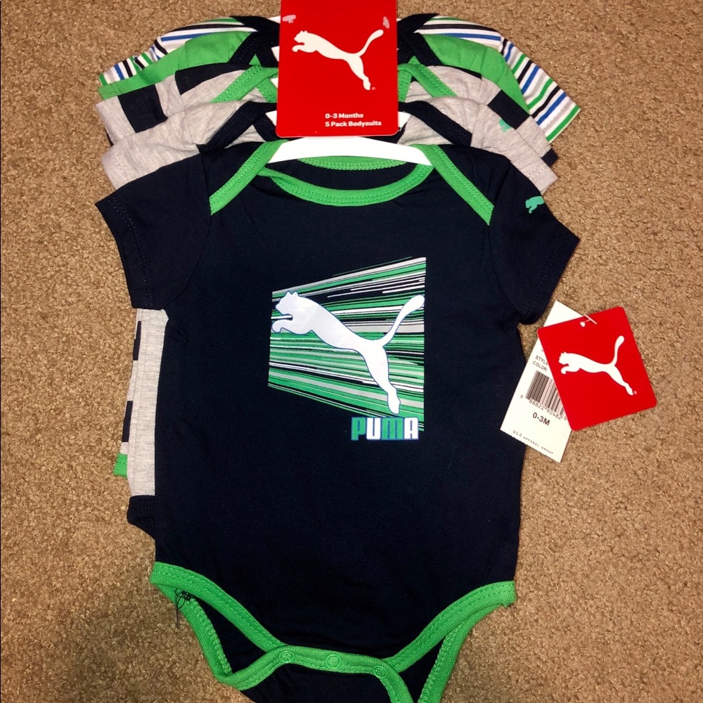 PUMA 5 Pack Bodysuits